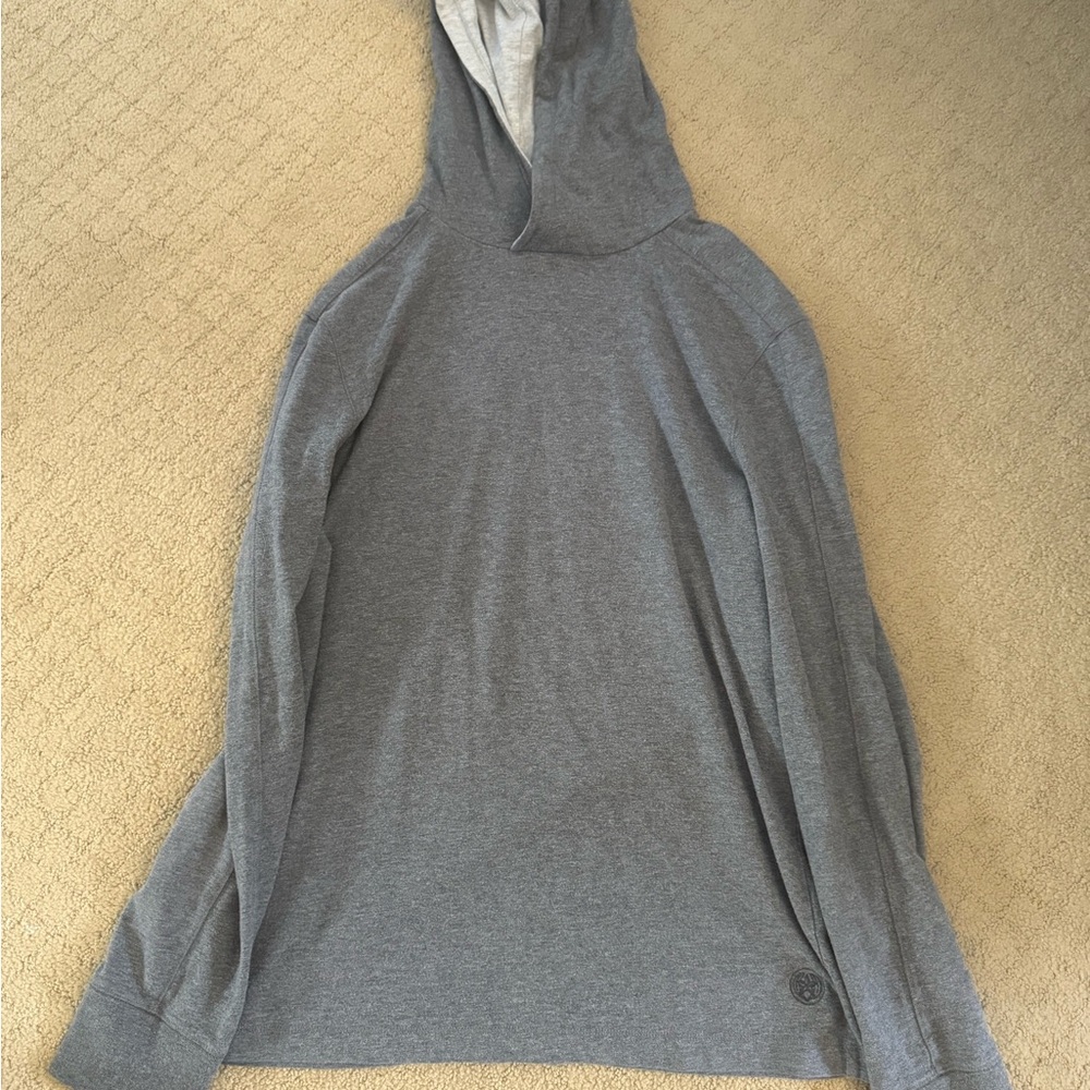 Blue and Gray Hooded Men's Sweater Banana Republic